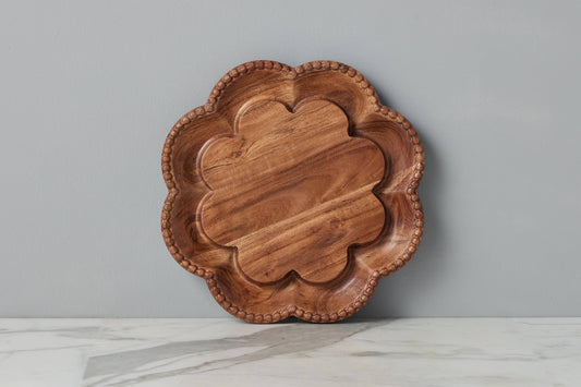 Vintage Scalloped English Bread Board