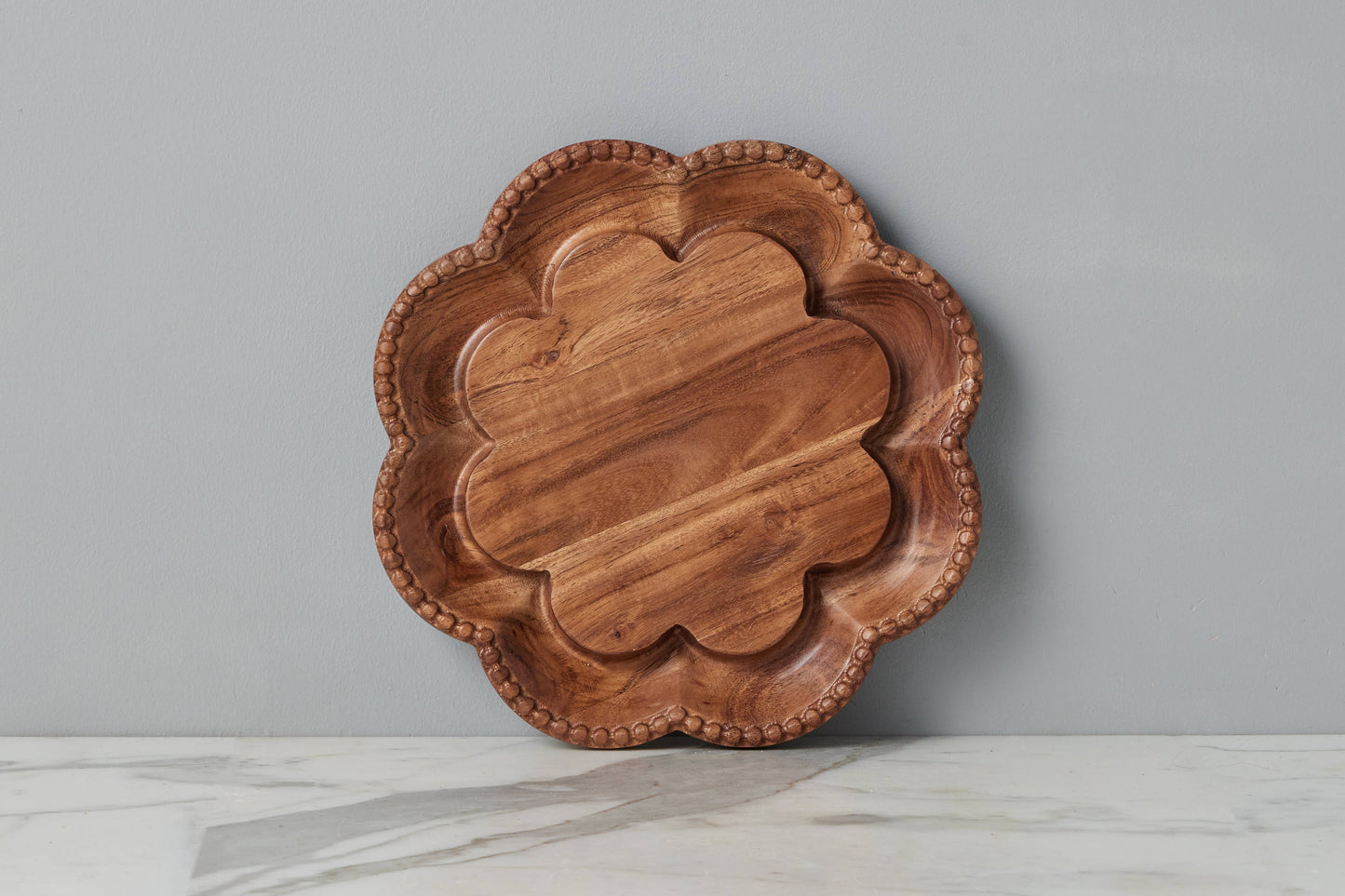 Vintage Scalloped English Bread Board