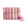 Clutch Rosa Neon Rain Citron: Clutch / Crossbody with Strap