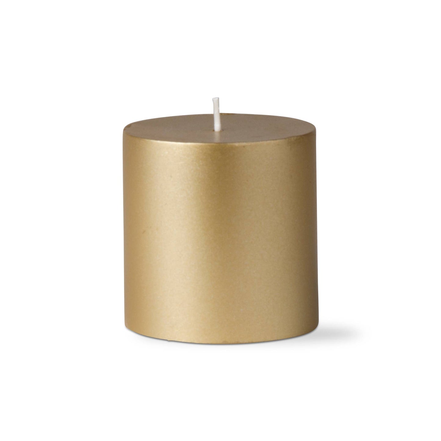 Gold Metallic Pillar Candle 3x3