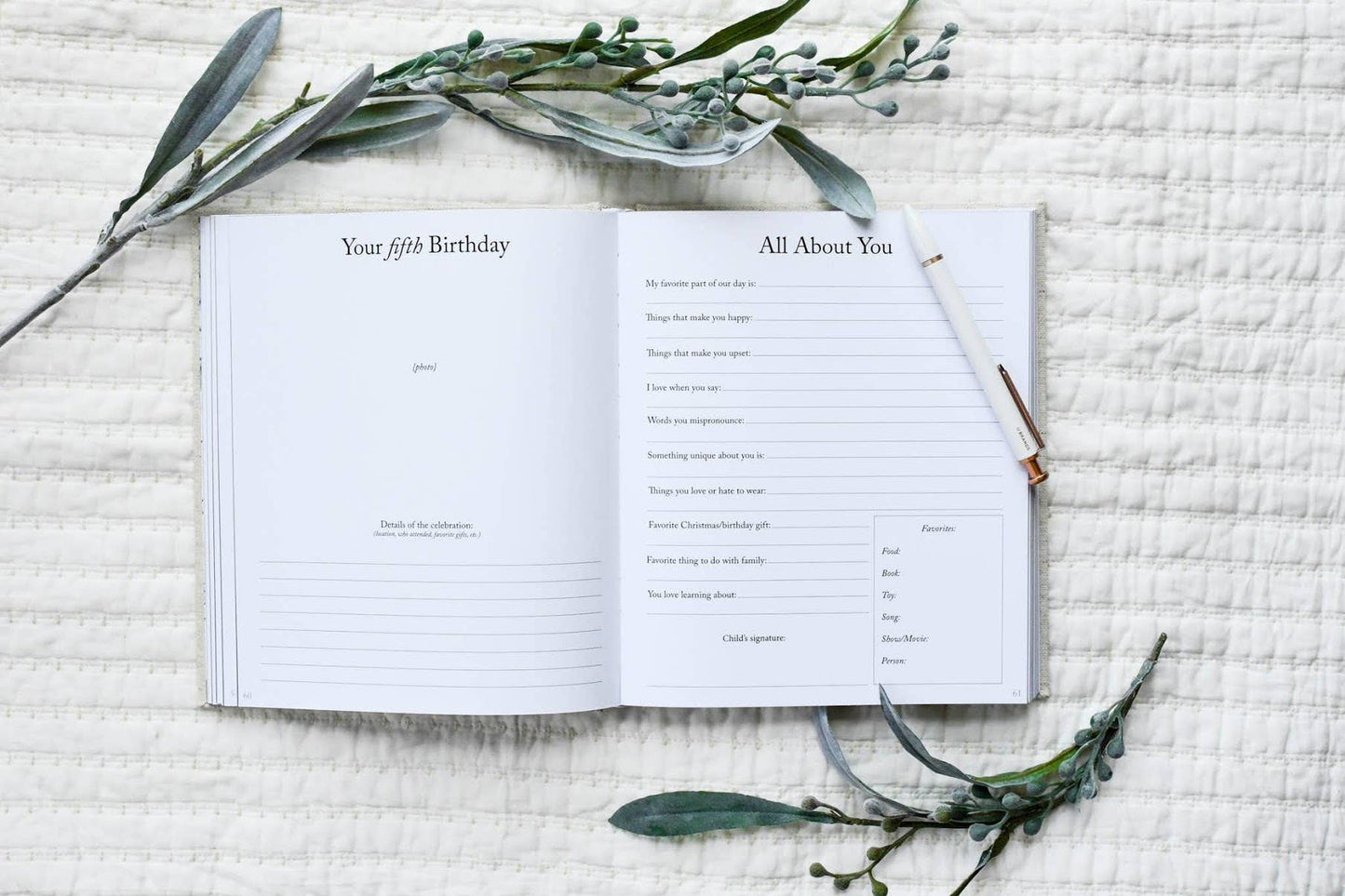 Dear Son Childhood Keepsake Book