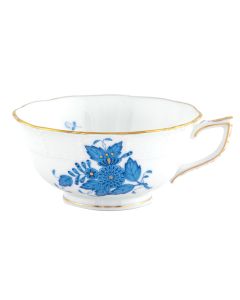 Tea Cup Blue Chinese Bouquet 8 oz