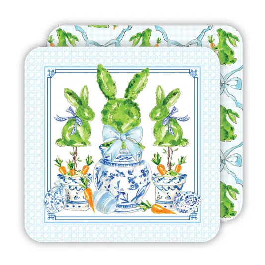 Chinoiserie Bunny Pots Coasters