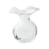 Hibiscus Glass Clear Bud Vase