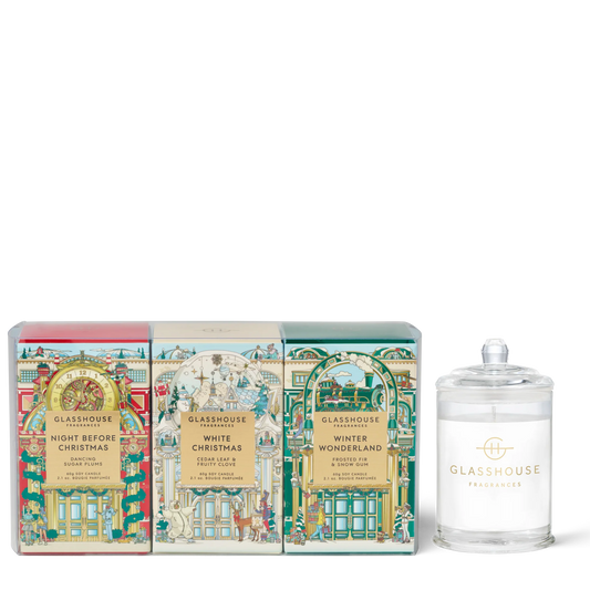 Christmas Candle Trio-Glasshouse Fragrances