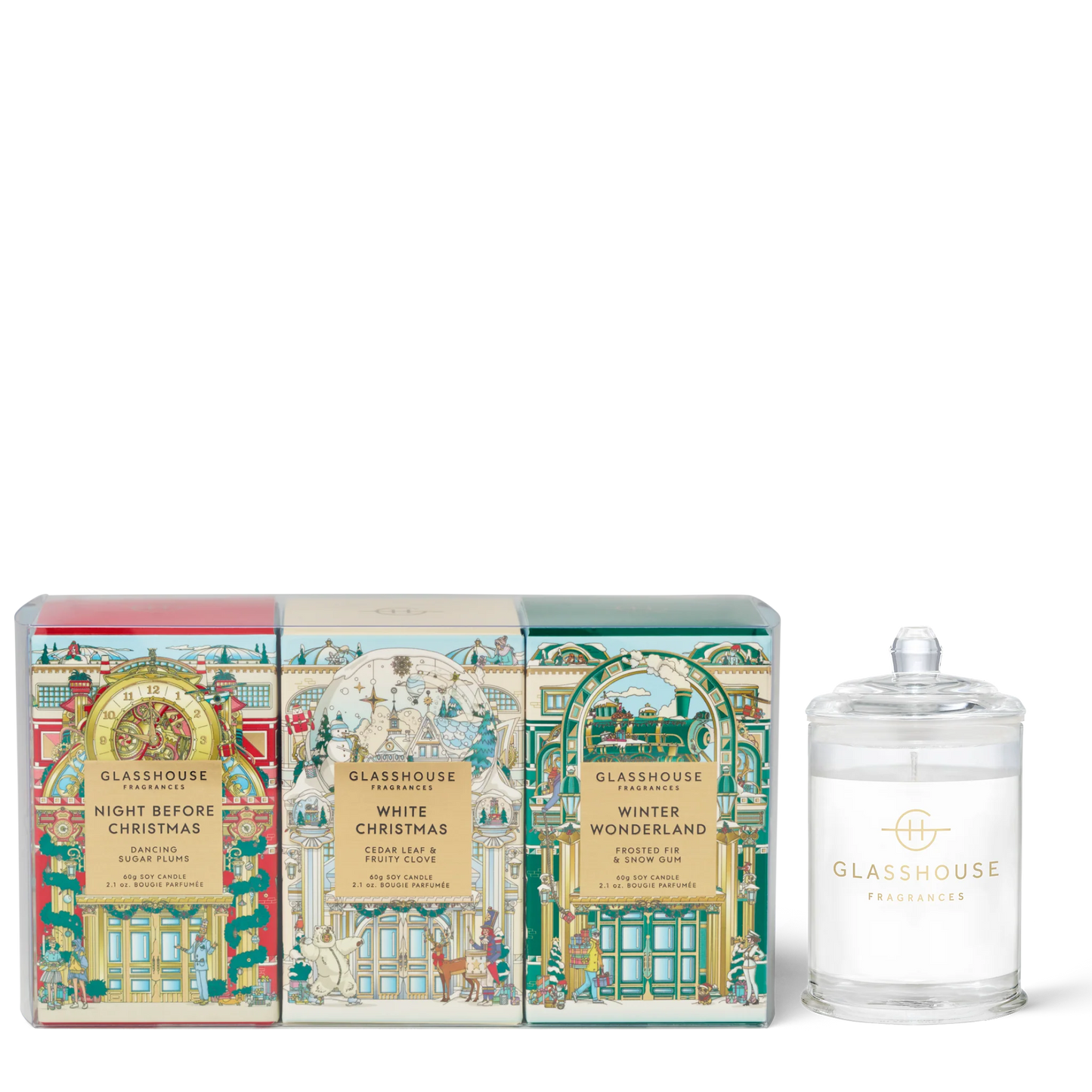 Christmas Candle Trio-Glasshouse Fragrances