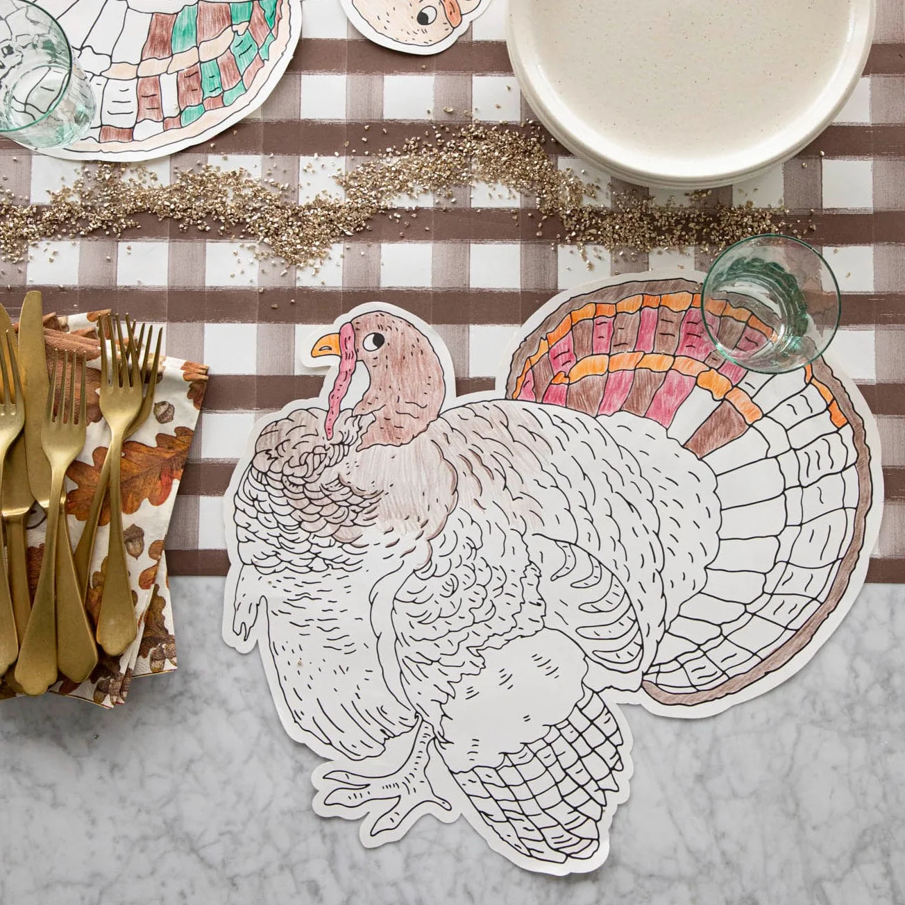 Coloring Turkey Placemat-Hester & Cook