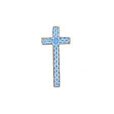 Cross Miniature Blue