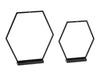 Hexagon Ornament Stands: Gold / Tall