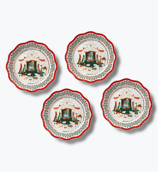 Nativity Porcelain Dinner Plate Set