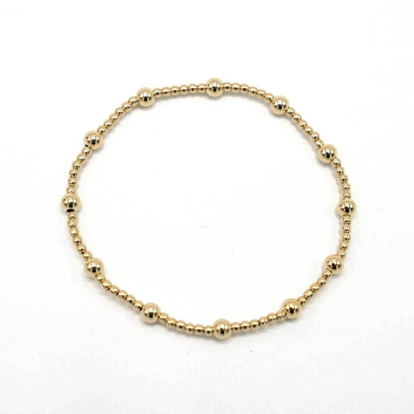 Malibu Gold Filled Beaded Bracelet-Erin Gray
