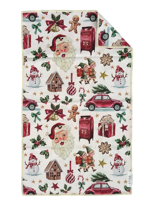 Christmas Lane: Double-Sided Hand Towel