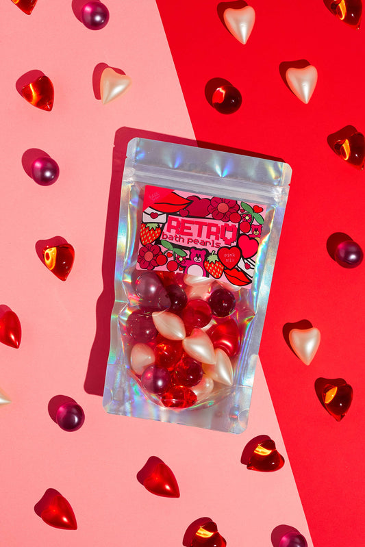 Retro 90's Pink Mix Bath Pearls