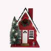 Birdhouse Festive Lodge w/LED Lights