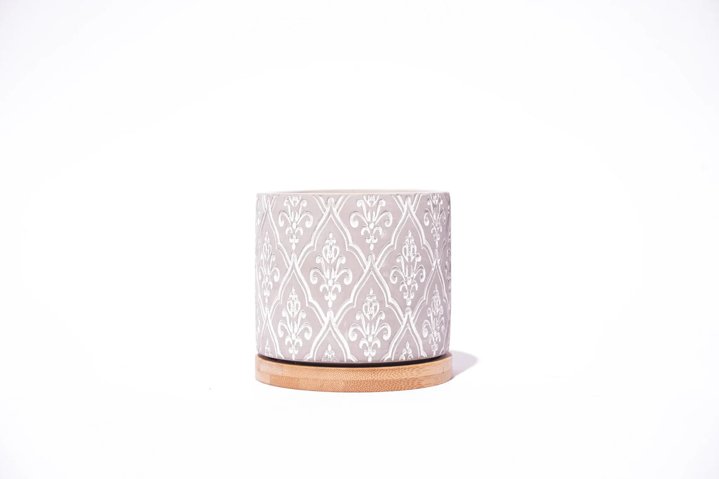 Damask Stone Candle 16 oz.-Bourbon Royalty