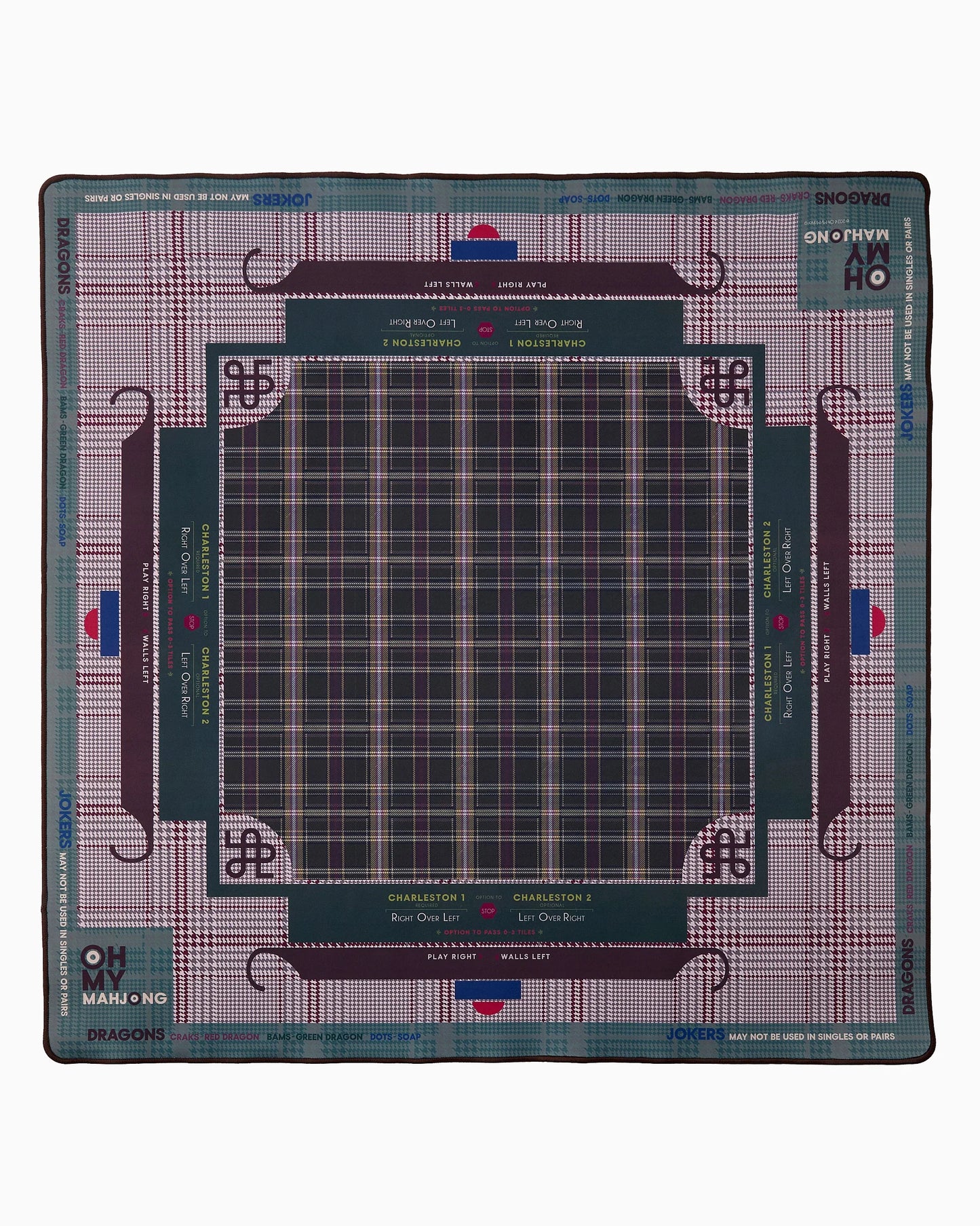 Dapper Mahjong Mat in Tube