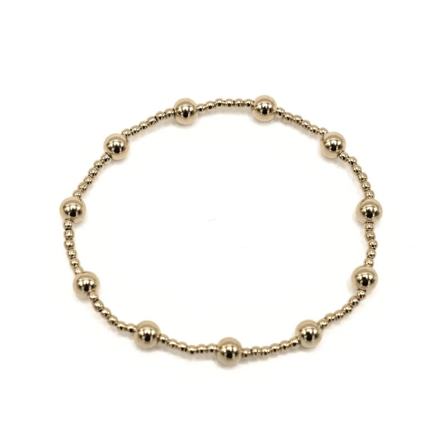 The Malibu  Gold filled Beaded Bracelet-Erin Gray