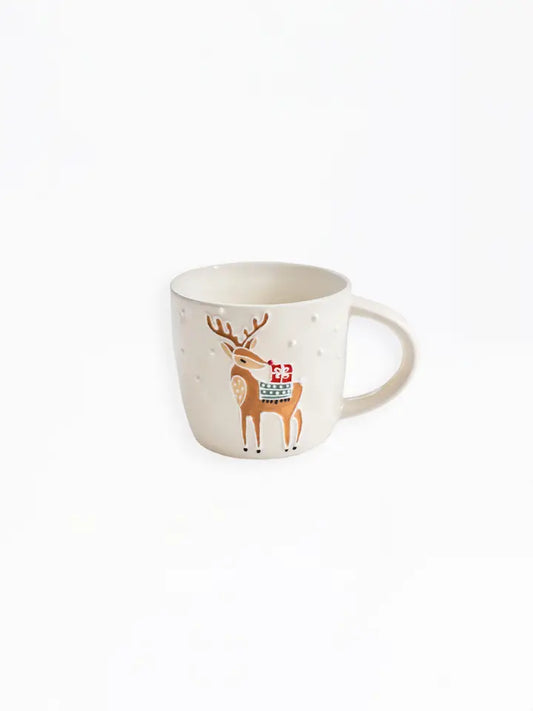Winter Whimsy Deer Mug