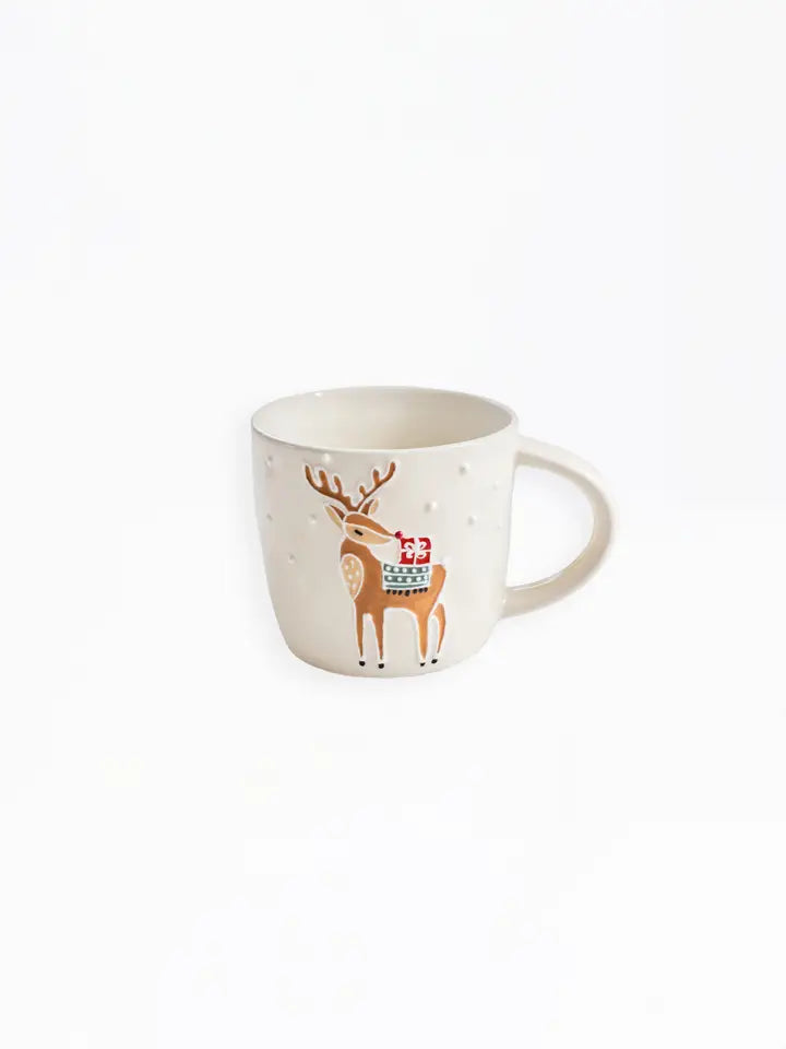 Winter Whimsy Deer Mug