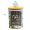 Snowy Winter Village Candle
