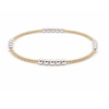 The Hamptons Gold filled with Sterling Beaded Bracelet-Erin Gray