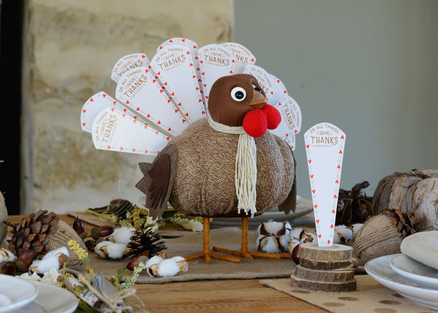 Replacement Thankful Feathers®- Bible Verse
