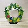 "Welcome" Word w/ Greenery Magnet