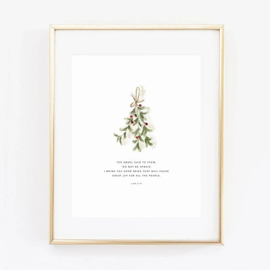 Mistletoe Scripture Print-Emily Lex
