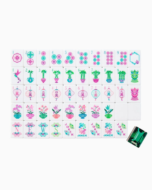 Emerald Mahjong Tile Set