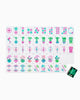 Emerald Mahjong Tile Set
