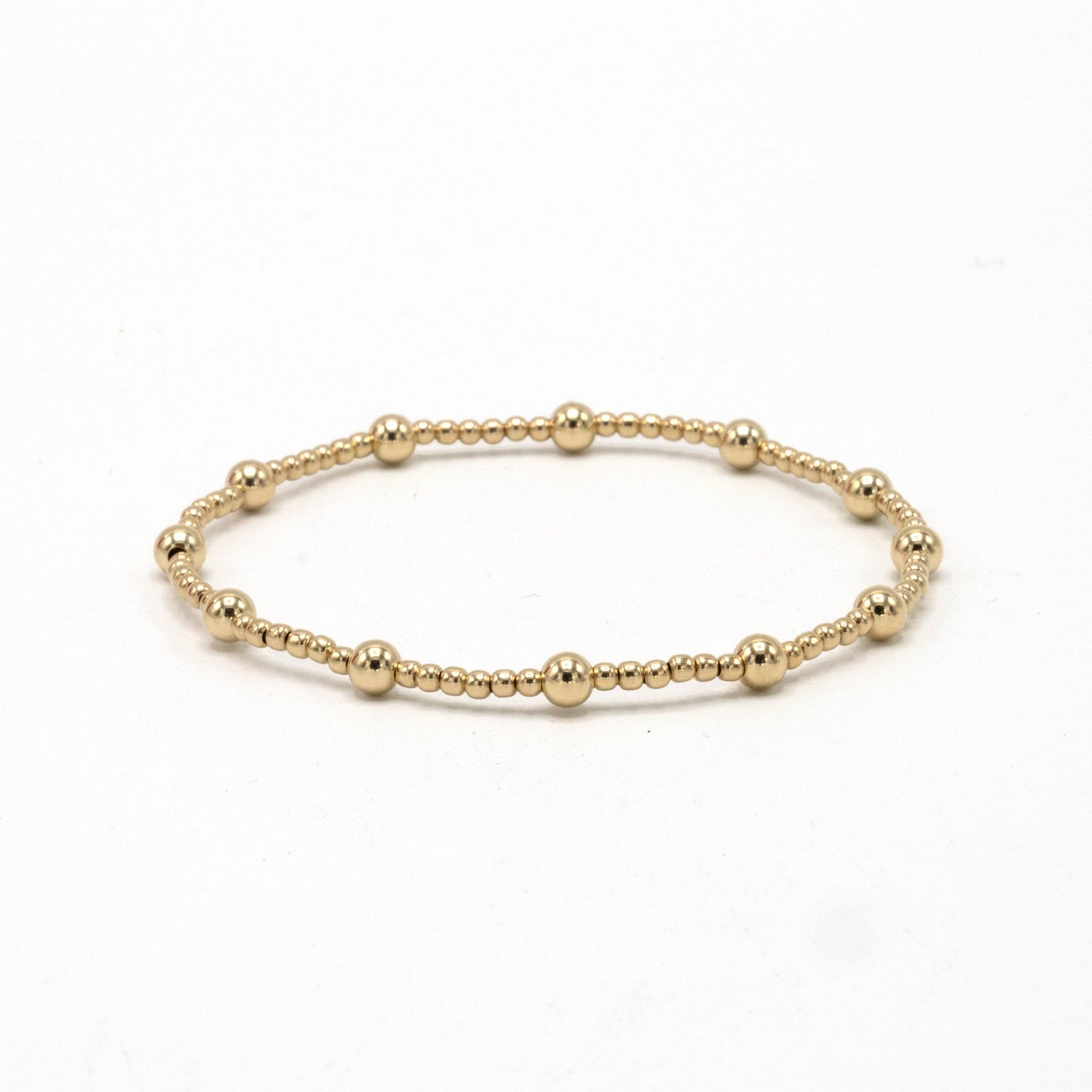 Malibu Gold Filled Beaded Bracelet-Erin Gray