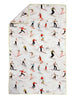 Vintage Skier: Double-Sided Hand Towel