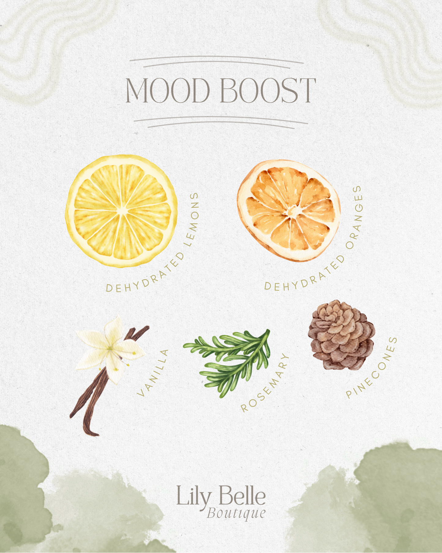 Mood Boost/ Lemon Orange Rosemary Vanilla Simmer Potpourri