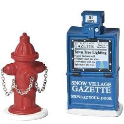 Christmas Village Fire Hydrant