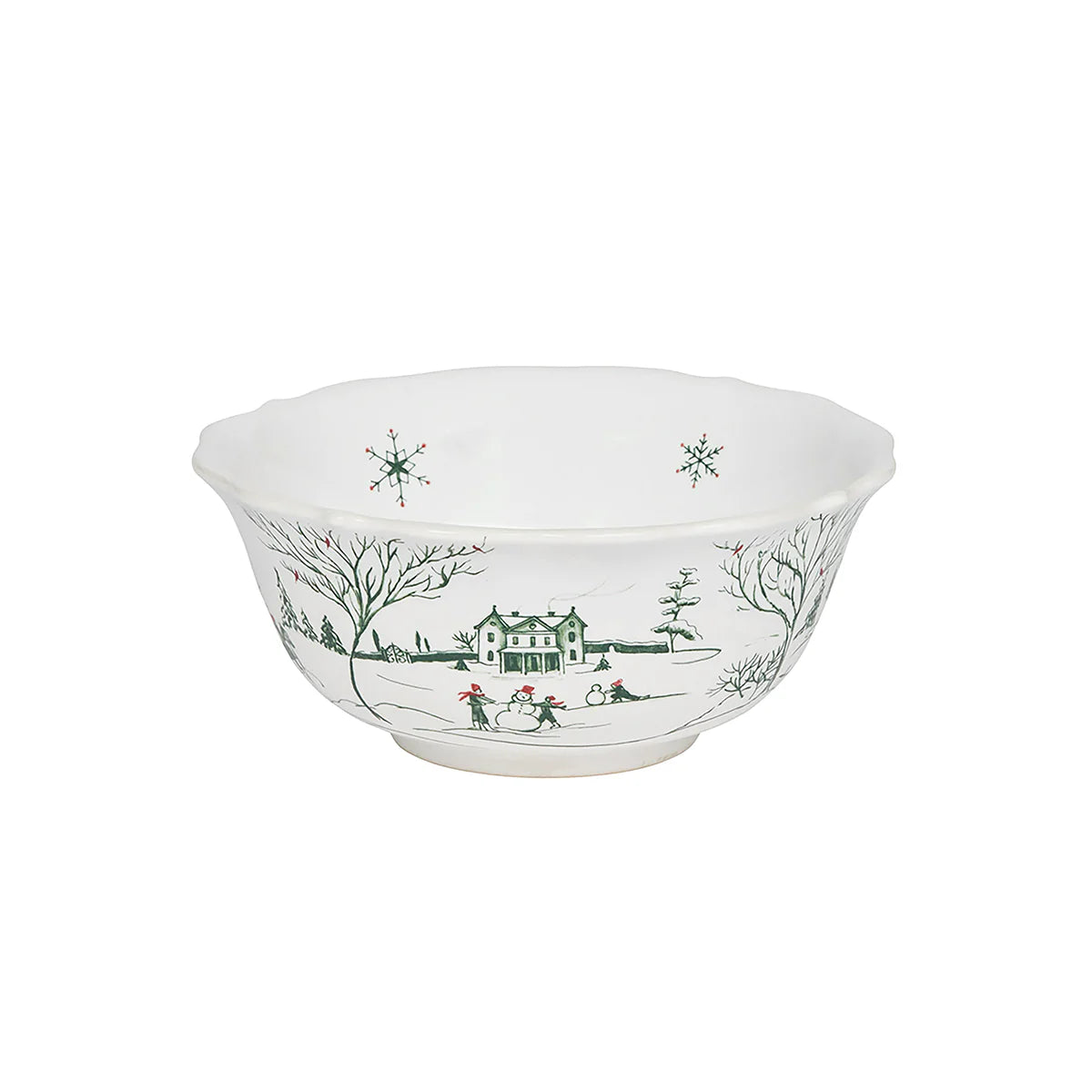 *County Estate Winter Frolic Cereal/Ice Cream Bowl -Juliska