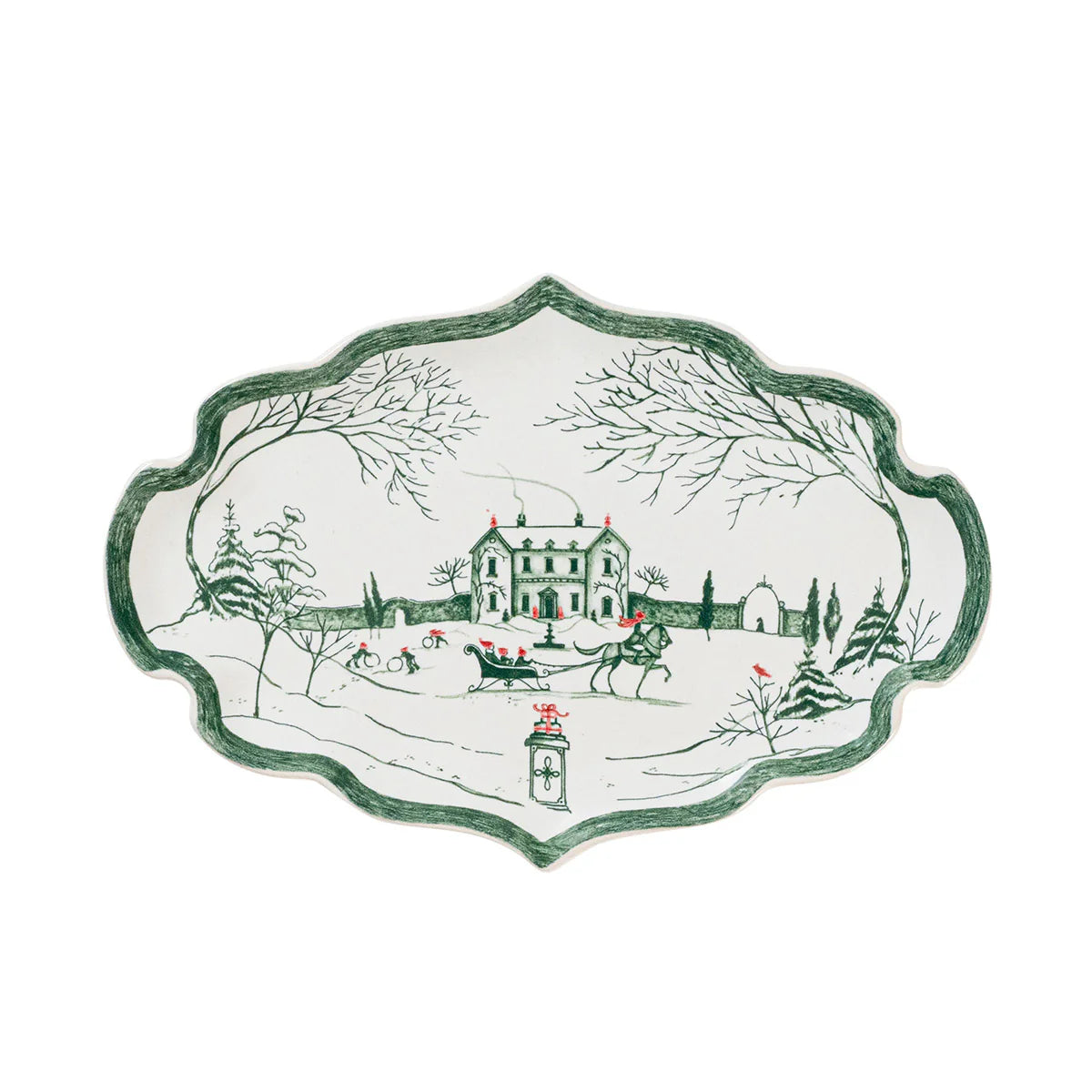 *County Estate Winter Frolic Hostess Tray-Juliska