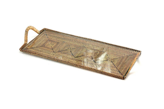 Serving Tray w/Glass Bottom