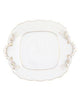Cake Plate Golden Edge Square with Handles