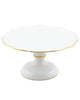 Cake Plate Golden Edge Footed