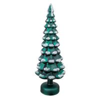 Christmas Tree Glass Green LED 14.5"