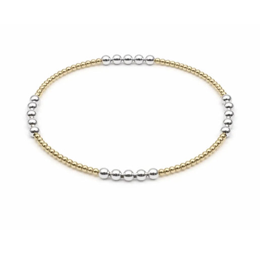 Hampton Mixed Metal Bracelet-Erin Grey