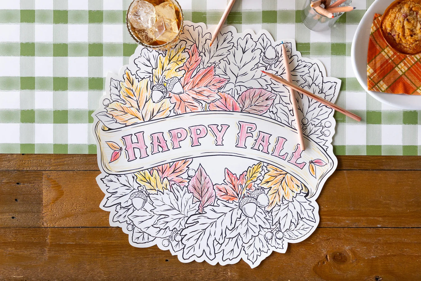 Happy Fall Coloring Placemat-Hester & Cook