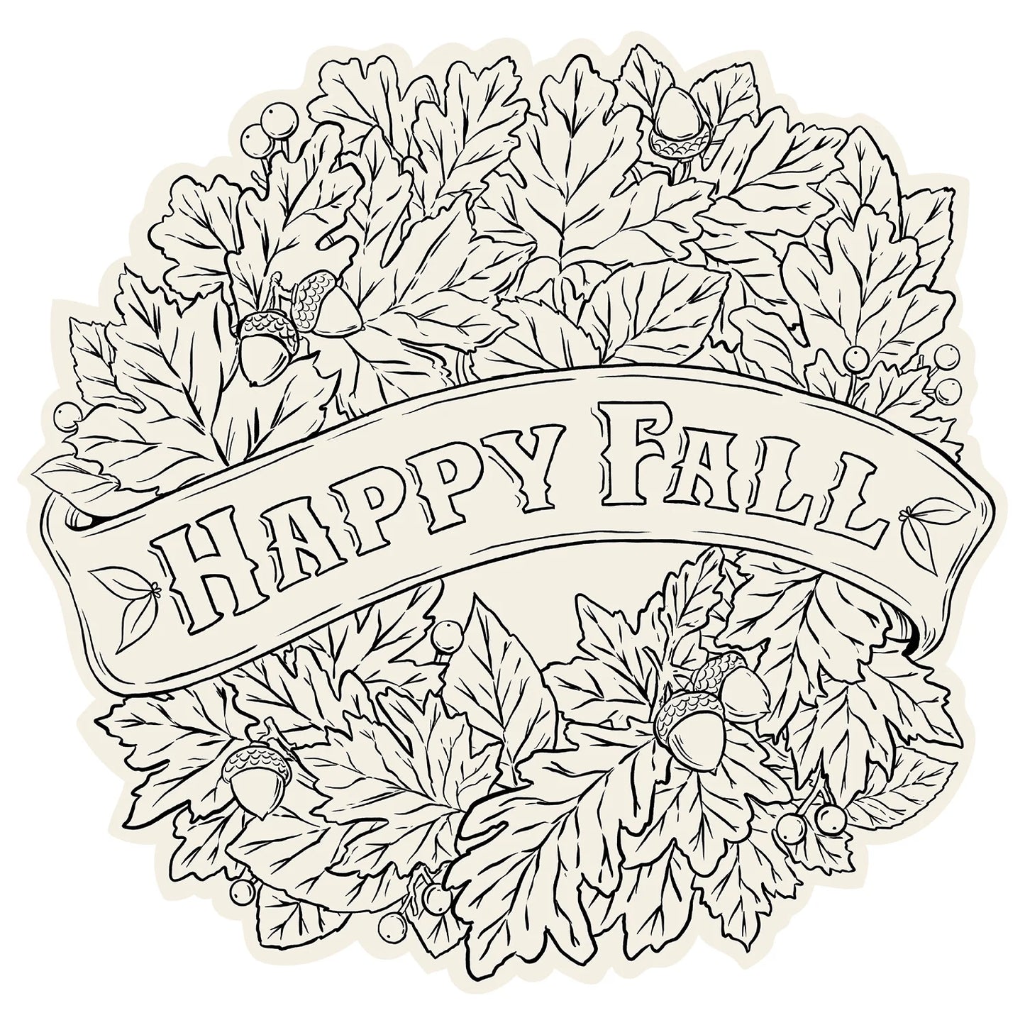 Happy Fall Coloring Placemat-Hester & Cook