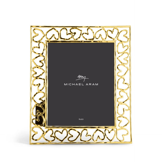 Heart Frame Gold 8 x 10
