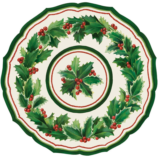 Holiday Holly China Placemat-Hester & Cook
