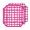 Ticket Gingham Coasters