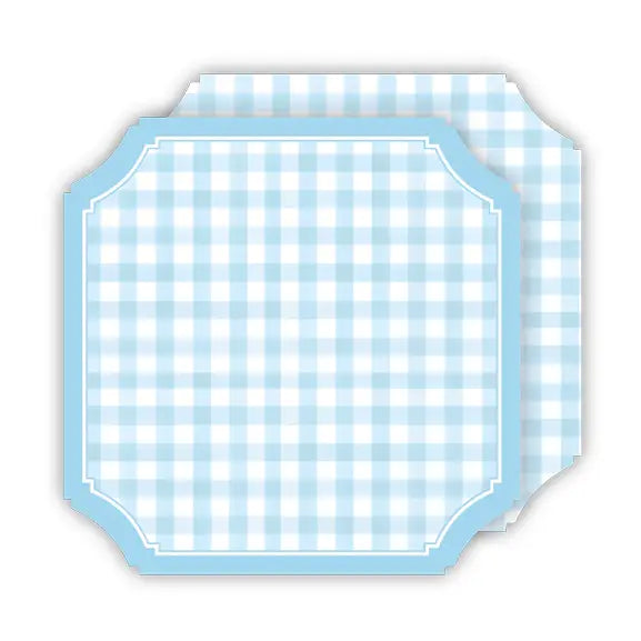 Ticket Gingham Coasters