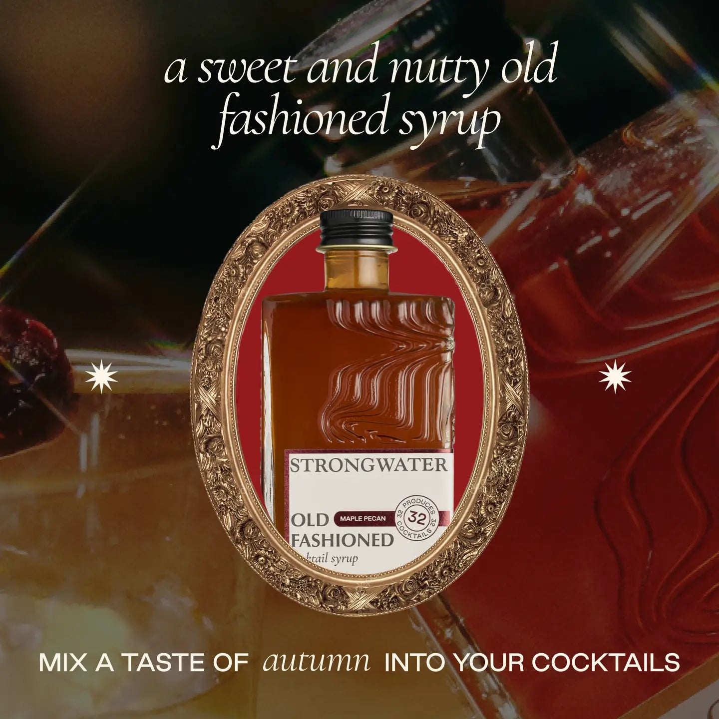 Old Fashioned Cocktail Mixer Syrups