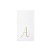 Papersoft Monogrammed Gold Guest Towel Napkins