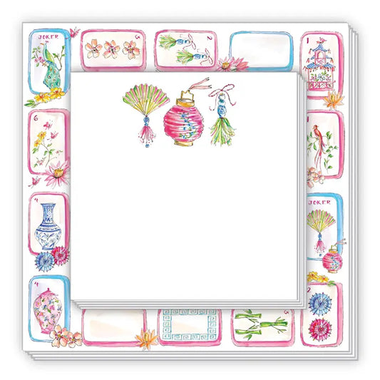 Mahjong Tiles/Fans/Lantern Notepad Duo